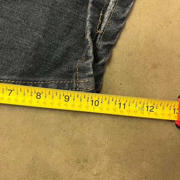 Y2K Dark Wash Wrangler Blue Denim Oversized‎ Jorts W42 - Picture 5 of 7